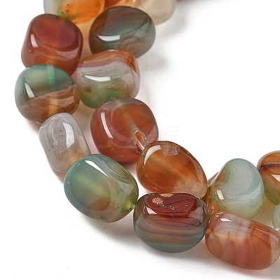 Natural Agate Beads Strands G-H295-D01-15-1