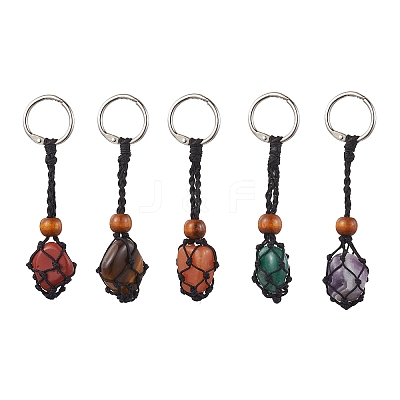 Natural Gemstone Keychain KEYC-JKC00759-S-1