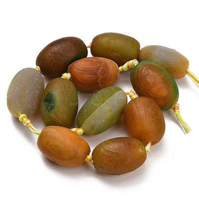 Natural Agate Beads Strands G-A321-M04-01-1