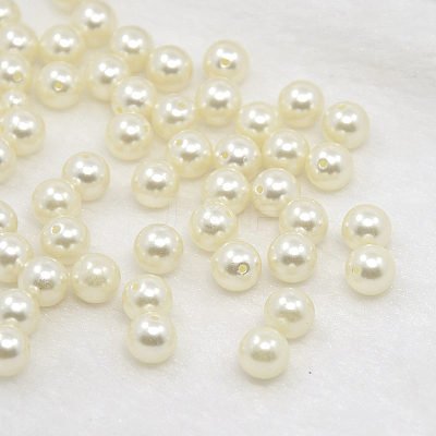 Acrylic Imitation Pearl Round Beads MACR-J119-4mm-22-1