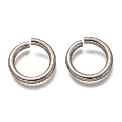 Non-Tarnish 304 Stainless Steel Open Jump Rings STAS-H136-06B-P-1