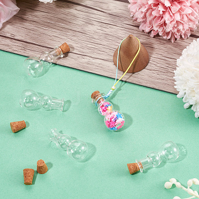 10Pcs Clear Glass Wishing Bottles AJEW-TA0002-85F-1