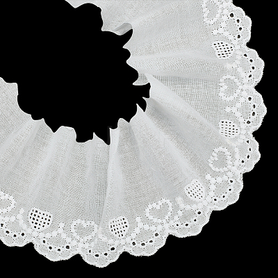 7.5 Yards Flat Cotton Embroidery Heart Ribbon OCOR-MA0001-06-1