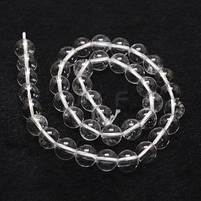 Natural Quartz Crystal Bead Strands G-G735-21-8mm-A-1