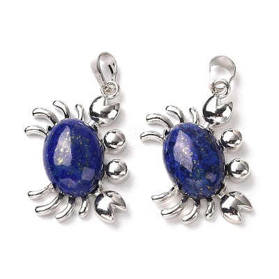 Natural Lapis Lazuli Pendants G-D469-01P-15-1