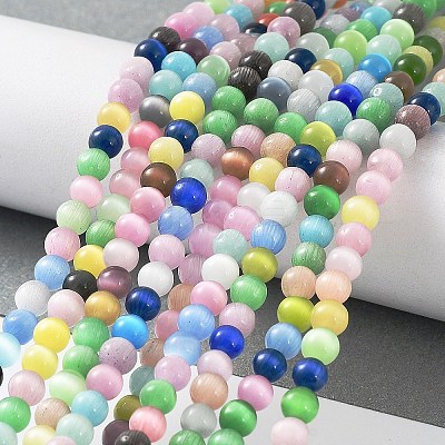 Cat Eye Beads Strands CE-F022-4mm-01-1