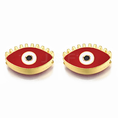 Rack Plating Alloy Enamel Pendants PALLOY-N172-065C-1