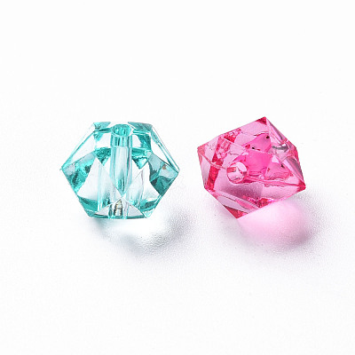 Transparent Acrylic Beads X-TACR-S154-15B-1