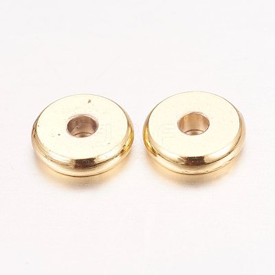 Real 18K Gold Plated Brass Spacer Beads X-KK-E702-20G-NF-1