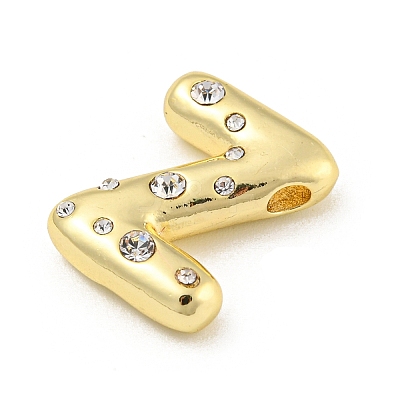 Brass Micro Pave Clear Cubic Zirconia Pendants KK-E093-04G-Z-1