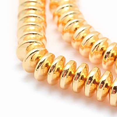 Electroplate Non-magnetic Synthetic Hematite Beads Strands G-L485-05B-G-1
