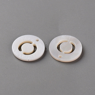 Natural Freshwater Shell Pendants LS-SHEL-Q311-008O-1