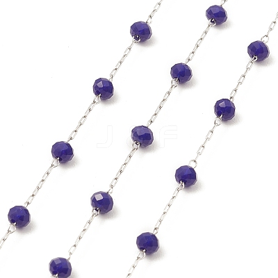 Glass Round Beaded Chains CHS-B003-04D-1