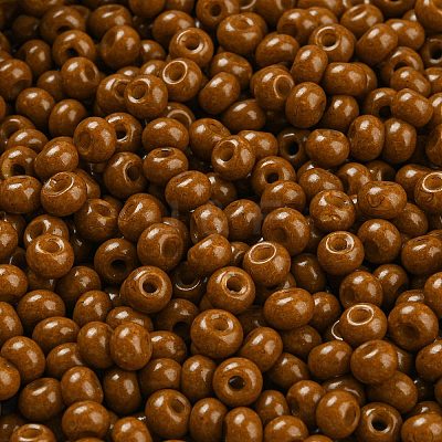 Imitation Jade 3/0 Glass Seed Beads SEED-Z001-A-B13-1