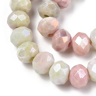 Ombre Effect Dyed Glass Beads Strands X-GLAA-C023-02-B03-1