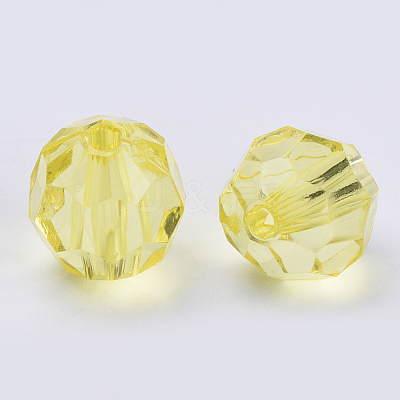 Transparent Acrylic Beads X-TACR-Q257-6mm-V21-1