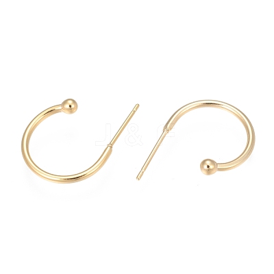 304 Stainless Steel Earring Hooks X-STAS-K211-01G-A-1