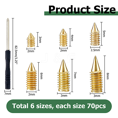 420Pcs Plain Carbon Steel Screw FIND-HS0002-26G-1