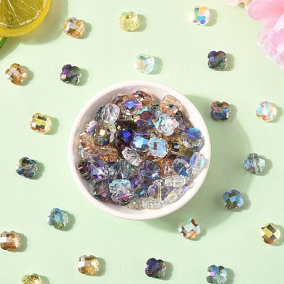 30Pcs Electroplate Glass Beads EGLA-YW0006-16A-1