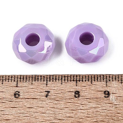 Opaque Acrylic European Beads OACR-E033-23H-1