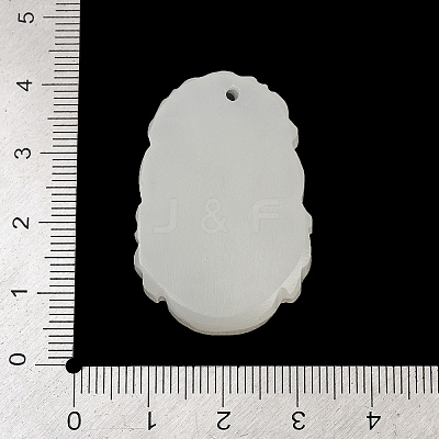 Natural White Jade Carved Pendants LS-G-S384-01D-1