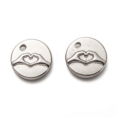 Non-Tarnish 304 Stainless Steel ASL Charms STAS-L260-006P-1