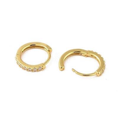 925 Sterling Silver with Micro Pave Cubic Zirconia Hoop Earrings Findings STER-B004-17G-1