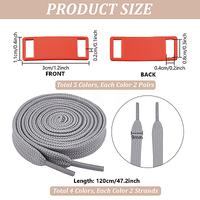 Iron Shoelace Charm AJEW-PH0012-65-1