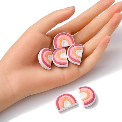 6Pcs Food Grade Eco-Friendly Silicone Focal Beads SIL-YW0001-04D-1
