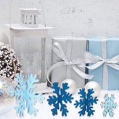 Christmas Wood Display Decorations AJEW-WH0258-740-1