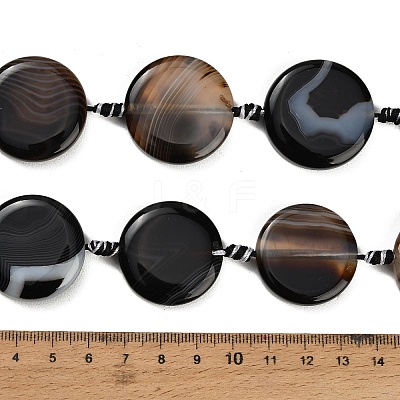 Dyed & Heated Natural Banded Agate Beads Strands GG-CBAB9C6-G01-01-1