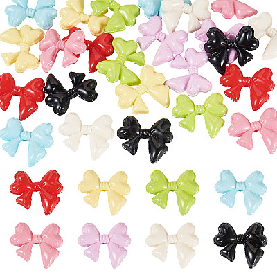 24Pcs 8 Colors Baking Paint Alloy Beads FIND-TA0009-28-1