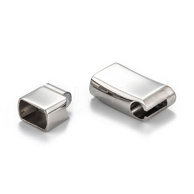 Tarnish Resistant 316 Surgical Stainless Steel Magnetic Clasps with Glue-in Ends STAS-F269-02P-1
