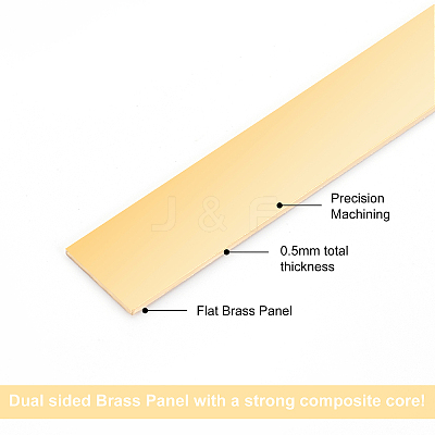 Brass Panel KK-BC0001-14B-1