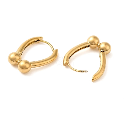 Real 18K Gold Plated 304 Stainless Stee Hoop Earrings EJEW-U009-02G-02-1