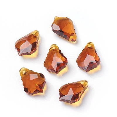 Faceted Glass Pendants GLAA-F068-C16-01-1