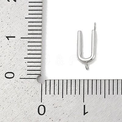 304 Stainless Steel Letter Connector Charms STAS-M108-01P-21-1