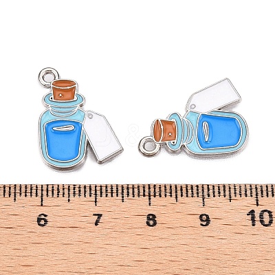 Halloween Theme Alloy Enamel Pendants ENAM-T020-08J-1