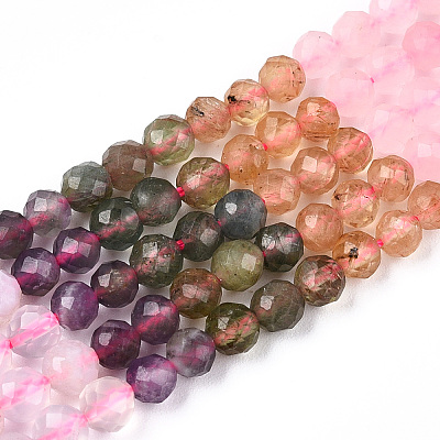 Natural & Synthetic Mixed Gemstone Beads Strands G-D080-A01-01-01-1