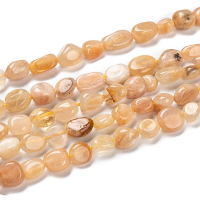 Natural Sunstone Beads Strands G-G018-18B-1