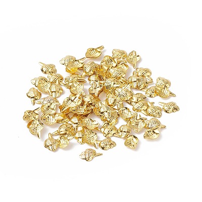 (Defective Closeout Sale: Oxidation) Brass Metallic Nail Cabochons MRMJ-XCP0001-38G-1