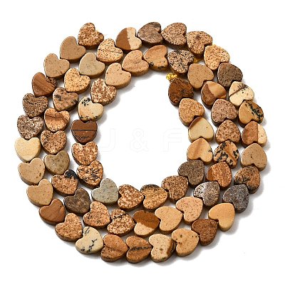 Natural Picture Jasper Beads Strands G-A272-A01-20-1