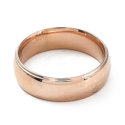 Ion Plating(IP) 304 Stainless Steel Flat Plain Band Rings STAS-I160-A-16mm-RG-1