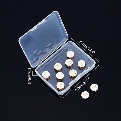 Brass Enamel Beads KK-AR0001-89G-1