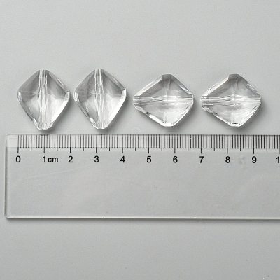 Transparent Acrylic Beads X-PL6362Y-1