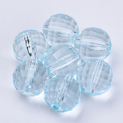 Transparent Acrylic Beads TACR-Q254-8mm-V38-1