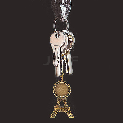 DIY Blank Eiffel Tower Pendant Making Kit DIY-GO0001-69-1