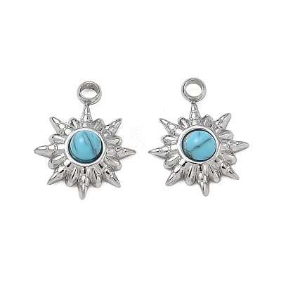 Synthetic Turquoise Pendants GG-CBAA892-02P-1