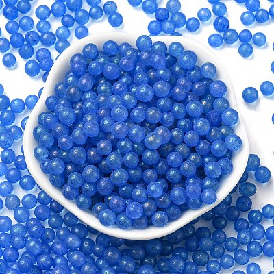 Luminous Glow in the Dark Transparent Glass Round Beads GLAA-F124-B06-1