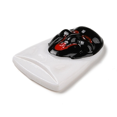 Ghost Mask Halloween Opaque Resin Decoden Cabochons RESI-R446-02E-1